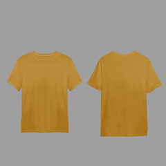 Yellow T Shirt Mockup