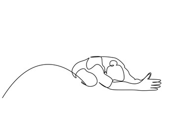 beautiful healthy fit woman doing pilates sports