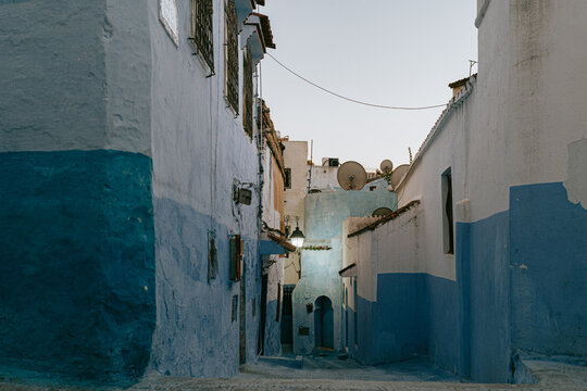 Blue Arabic street