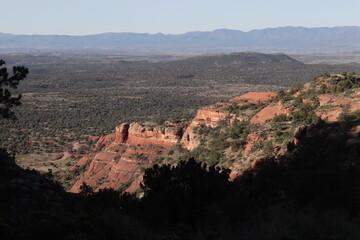 Bear Mountain Hiking Trail in Sedona, Arizona USA