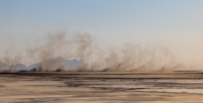 Dust storm in Iceland