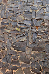 Ancient stone wall in Ribeirao Preto, Brazil