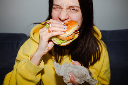 Eating fast food at home