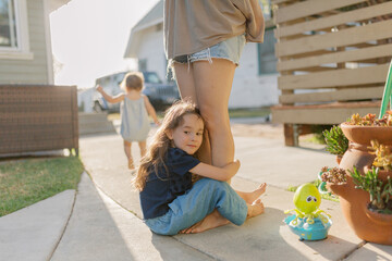 Golden Hour Girl on the Ground