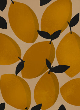 Pattern of oranges.