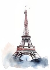 eiffel tower drawing with Generative AI technology