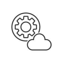 Cloud Data Setting Icon