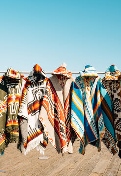 Colorful Ponchos and Blue Sky 