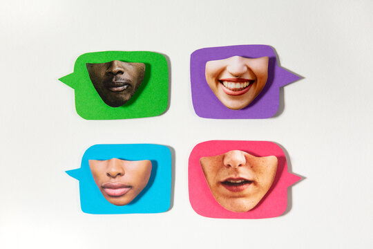Four communicate concept