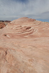 Hiking in Valley of fire in Nevada, USA