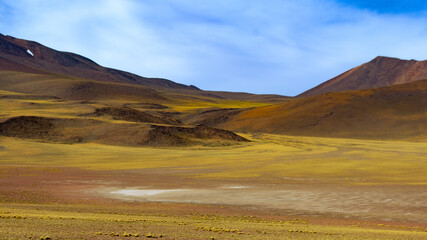 Paisaje del desierto de Atacama en el norte de Chile
