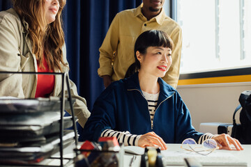 Young Multiethnic People In Office