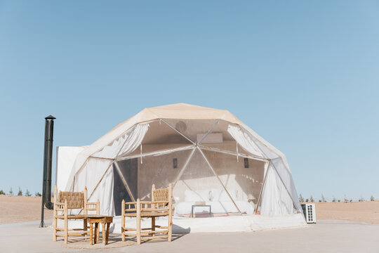 Chillout area in the desert