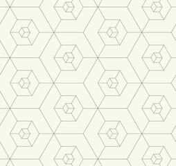 Vector monochrome geometric pattern in simple graphic design. Fashion trendy geometry.