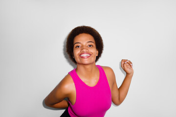 Young woman with playful expression