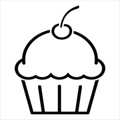 cake icon vector design template