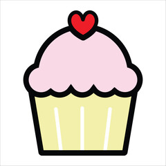 cake icon vector design template