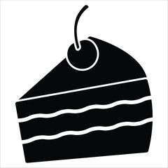 cake icon vector design template