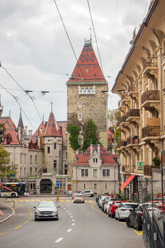 A Road in Lausanne town