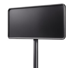 Fototapeta premium Metal sign board isolated on white background