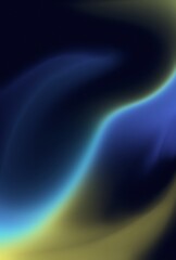 Dark Blue Green Yellow Grainy Gradient Background, Black Backdrop, Noise Texture Effect, Webpage Header, Wide Banner Size