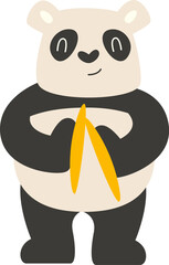 Panda Playing Percussion Instrument