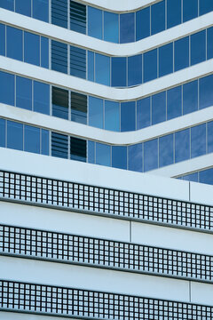 Modern apartment buildings