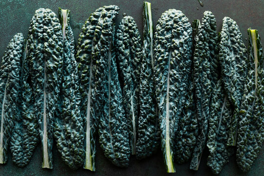 A row of kale