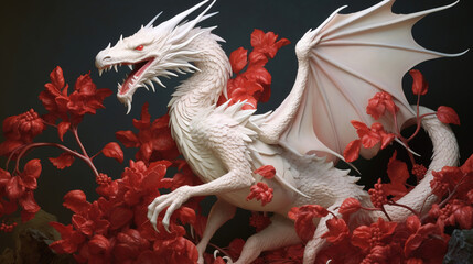 3d render illustration of a dragon