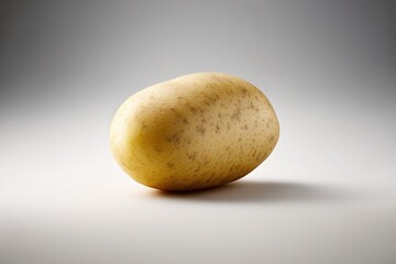 fresh potato on a white background