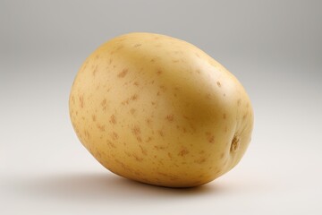 fresh potato on a white background