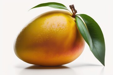 tasty mango on a white background