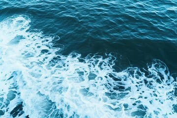 Fototapeta na wymiar wave, sea surface with waves of white sea foam