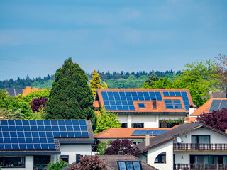Solar panels auf dem Dach