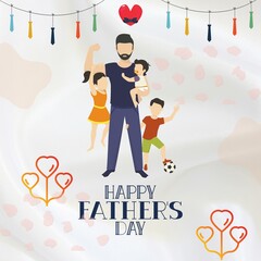 Father Day Card Design | Father's Day Post | Father's Day Banner | Fathers Day poster | Father day Vector | Fathers Day Illustrations | father day