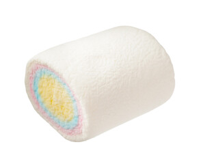 One delicious sweet marshmallow isolated on white