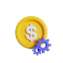 Obraz premium 3d illustration of management usd