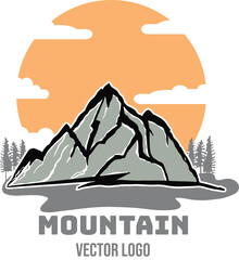 Mount everest himalayas expedition logo vector