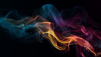 Abstract digital smoke on isolated background. Fog or steam texture overlays.