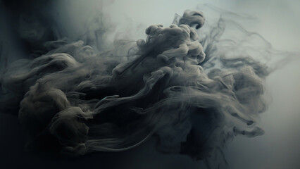 Abstract digital smoke on isolated background. Fog or steam texture overlays.
