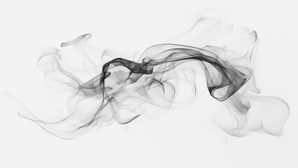 Abstract digital smoke on isolated background. Fog or steam texture overlays.