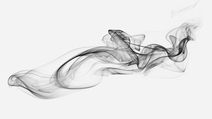 Obraz na płótnie Canvas Abstract digital smoke on isolated background. Fog or steam texture overlays.