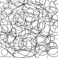 The threads make rounded shapes, creating an abstract texture.