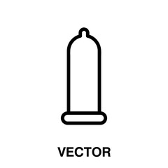 Condom icon, vector illustration. condom icon illustration isolated on white background 