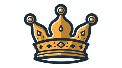Crown Icon in trendy flat style isolated on white background. Vector illustration