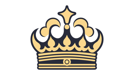Crown Icon in trendy flat style isolated on white background. Vector illustration