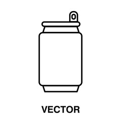 Soda can icon,vector illustration. vector soda can icon illustration isolated on White background