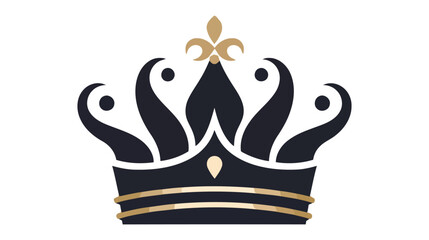 Crown Icon in trendy flat style isolated on white background. Vector illustration
