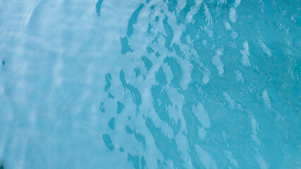 Abstract background of water surface. Beautiful natural summer holiday background. with blue water waves, season of vacations © Miracle99_Studio