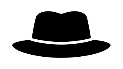Vintage old hat. Male head cap. Old fashion clothes. Elegent hat. Vector illustration on white background